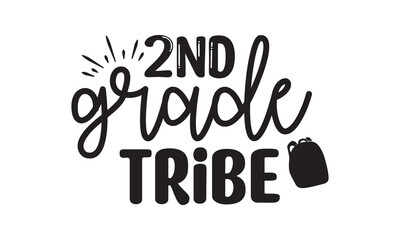 2nd Grade Tribe Back to School T Shirt Design, EPS File 