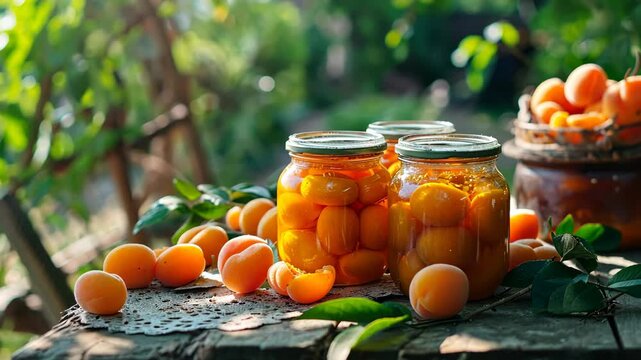 Quince jam in a jar. Selective focus. food.