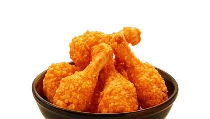 Fast Food Fried Chicken Isolated on Transparent Background