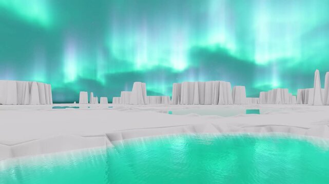 aurora north winter lights polar nature landscape