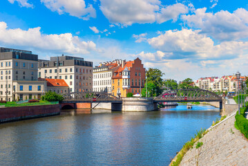 Fototapeta premium Mill bridge in Wroclaw
