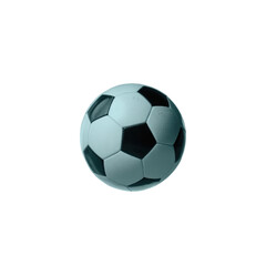 3d rendered illustration of a soccer ball isolated on transparent background