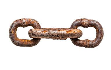 Fototapeta premium A vintage rusty steel on white background,png