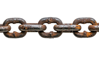 A vintage rusty steel on white background,png