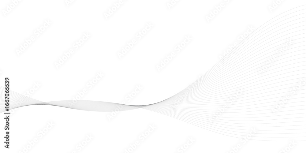 Wall mural abstract black wave banner template. wavy line with flowing curves. seamless pattern of continuous w