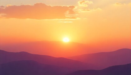 Obraz premium Golden horizon gradient seamless calming minimal HD wallpaper
