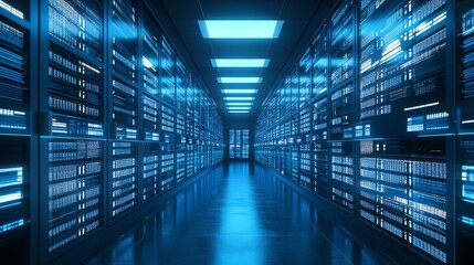 Fototapeta premium AI-driven file management systems can optimize access control, ensuring that only authorized users can access sensitive documents.