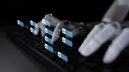 AI enhances blockchain systems by securing encrypted data chains, verifying transactions, and...