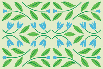 seamless pattern with leaves