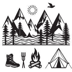 Fototapeta premium Animal Icon Set | Wildlife Vector Symbols and Minimal Line Icons
