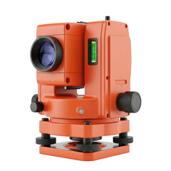 Fototapeta premium Precision digital theodolite for accurate surveying and construction measurements transparent background