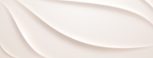 Obraz premium Smooth, flowing white shapes on a light background, creating a calming abstract effect.