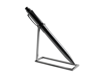 Professional Pen Stand: Elegant Desk Organizer for Writing Instruments Isolated on Transparent Background