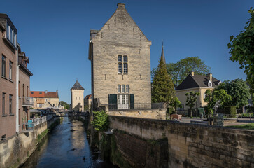Cityscape of Valkenburg in the Netherlands.