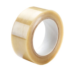 Tape Roll Clear with Jagged Edge Isolated on White