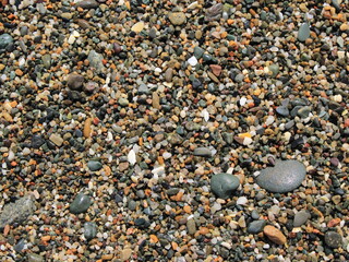 Close up with small pebbles