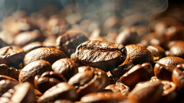 coffee beans and a cup of coffee. Selective focus. nature.