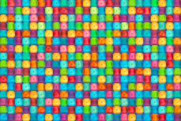 Vibrant abstract pattern of colorful rectangles in a grid layout