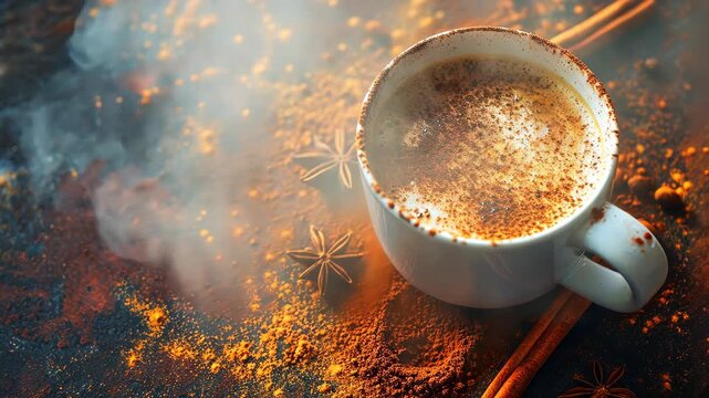 coffee beans and a cup of coffee. Selective focus. nature.