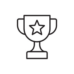 Trophy Cup Line Icon