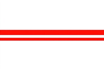 Obraz premium Bright red stripes on a white background create a bold geometric pattern at a contemporary art installation in a downtown location