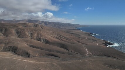 the ocean hitting the cliffs