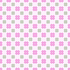 seamless pattern with pink flowers