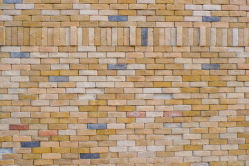 Brick wall with red brick,old vintage brick wall,Abstract of brick wall for background,Copy text space.