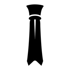 Elegant abstract black tie design for formal wear and fashion concepts
