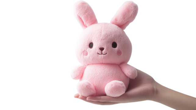 pink toy isolated on transparent background 