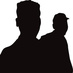 silhouette male figure vector design