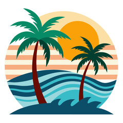 palm tree on the beach