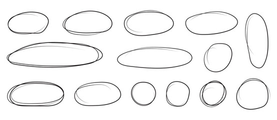 red hand drawn circle highlighter for marking text