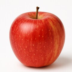 red apple on white background