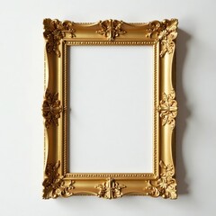 Elegant gold frame with ornate detailing, perfect wedding d?cor , texture, elegant