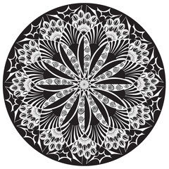 Mandala Line Illustration