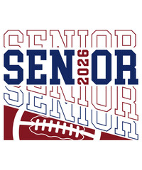 Senior 2026 SVG, Senior Football SVG PNG