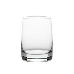 Clear glass tumbler with thick base for drinks and beverages