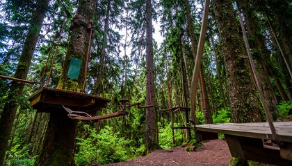 Forest Adventure Park Course.