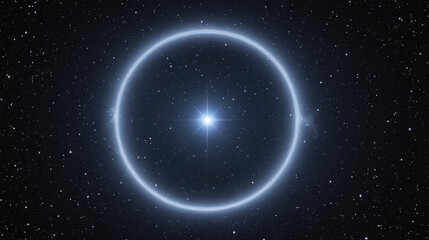 Celestial Halo Diffusing into Starry Void