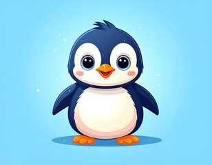 Cute penguin illustration (1)