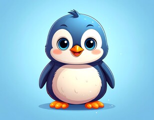 Cute penguin illustration