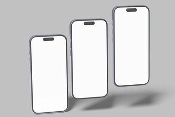 Phone Screen Mockup Design Blank