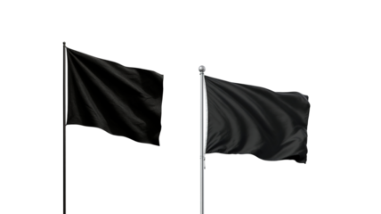 Black Flag on transparent background png