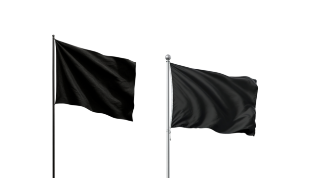 Black Flag on transparent background png