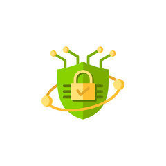 Technology and Security Icons – Safety, Protection, Privacy, Lock, Unlock, Cybersecurity, Digital Protection, AI Security, Surveillance, and Data Safety Illustrations