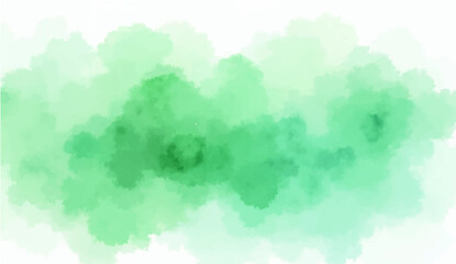 Fototapeta premium Artistic green watercolor splash effect template