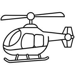 helicopter vector illustration