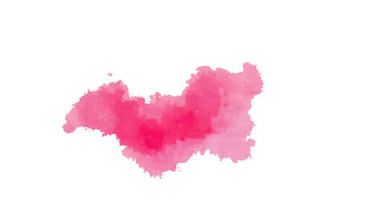 Artistic pink watercolor splash effect template