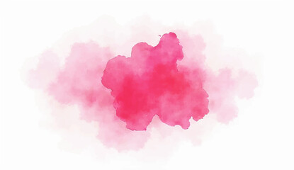Fototapeta premium Artistic pink watercolor splash effect template
